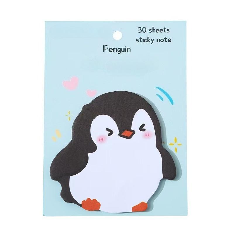 30 Sheets Cute Animal Sticky Notes Unusual Sticky Notes Cartoon N Times Message Sticky Memo Pad Stationary Office Accessories