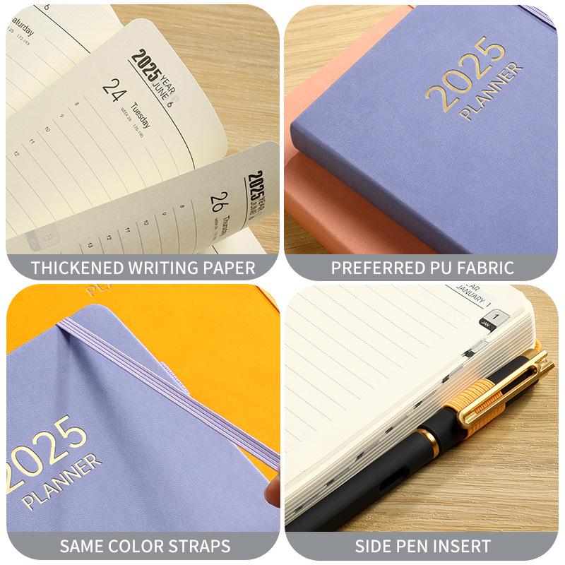 Auf Lager: A5 Englischer Planer 2025-2026 mit Gummiband