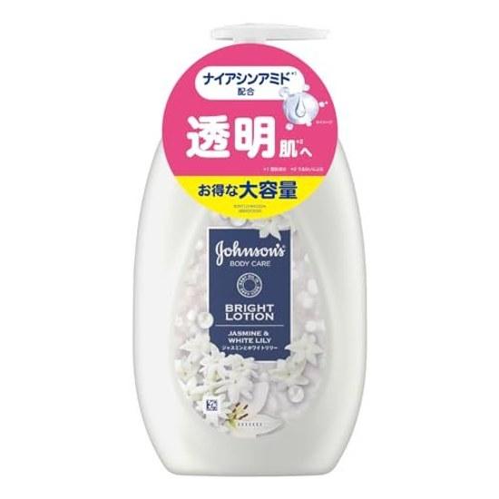 Johnson Body Care Vibrant Radiance 500ml Jasmine White Lily Fragrance Cream Milk Lotion Niacinamide Included Pump Moisturizing Large Capacity