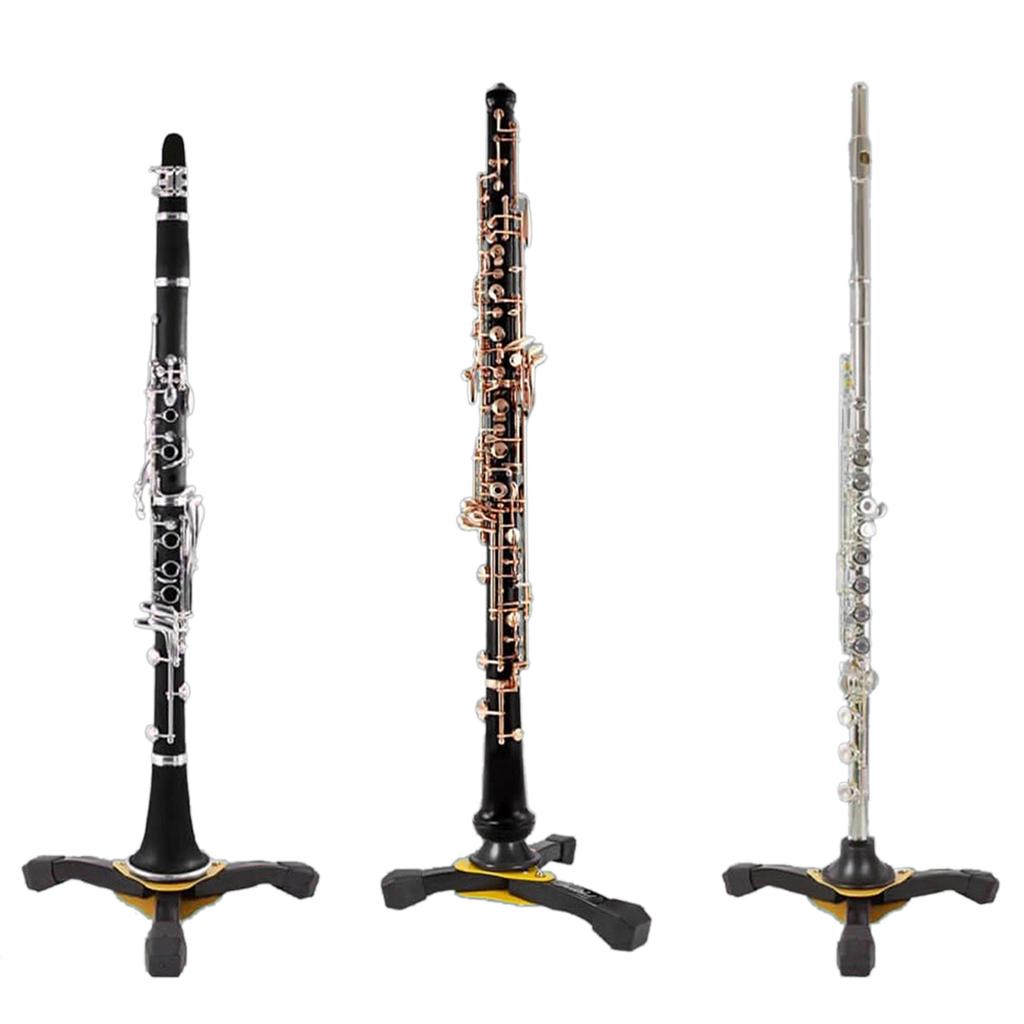 Clarinet Stand Foldable Portable Tripod Holder Base Foldable Wind Instrument Holder Stand Portable Tripod Holder Base