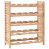 Day and Night - Day and Night Wine Rack for 25 Bottles Solid Walnut Wood 63x25x73 Cm
