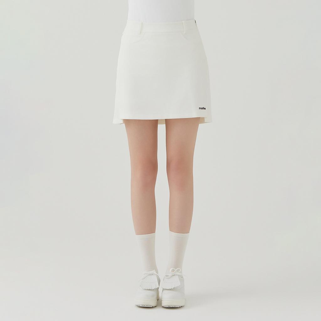 MARTINE GOLF Back Pocket Culotte_O/White