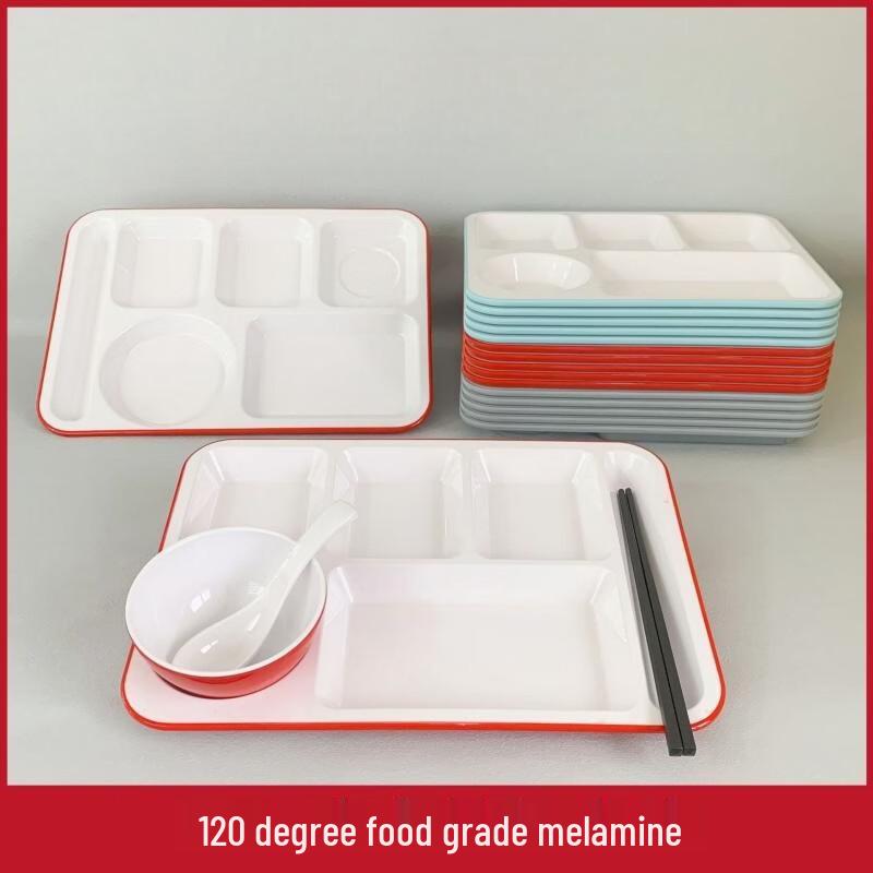 Commercial Melamine Multi-Compartment Dining Tray