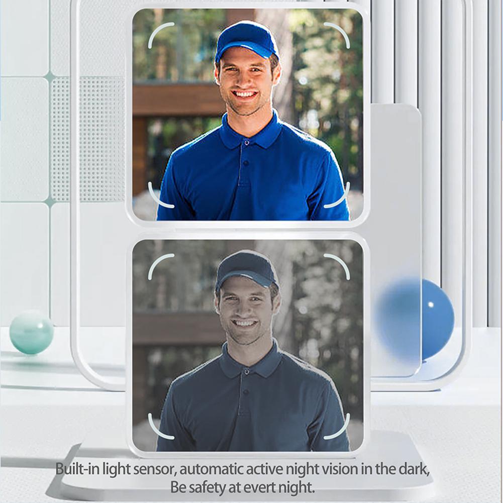 WiFi Wireless Video Doorbell IR Night Vision Visual Doorbell Two-way Audio Home Door Bell Home Security System