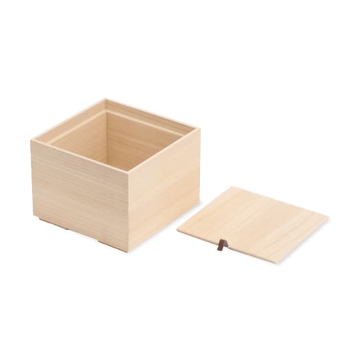 Masuda Paulownia Wood Vegetable Storage Box (Small) - Made In Japan with Lid and Slatted Bottom - Insect-proof, Moisture-proof, and Anti-rot