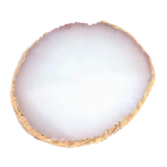 Palette Golden Edge Resin Mixing Drawing Paint Manicure Display Shelf