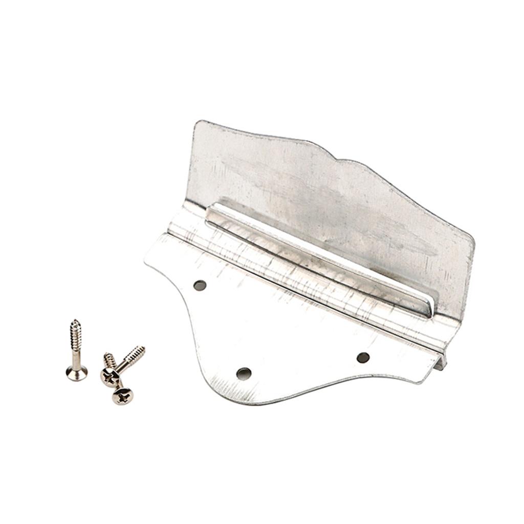 14 Strings Metal Mandolin Tailpiece Mandolin Tailpiece with Mounting Screws Mandolin Replacement Parts Easy to Use
