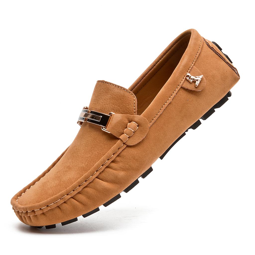 Scarpe da Uomo in Pelle Scamosciata Taglia Grande 50 Mocassini Comode Scarpe Casual Unisex Scarpe da Guida Mocassini Scarpe Piatte Calzature da Uomo