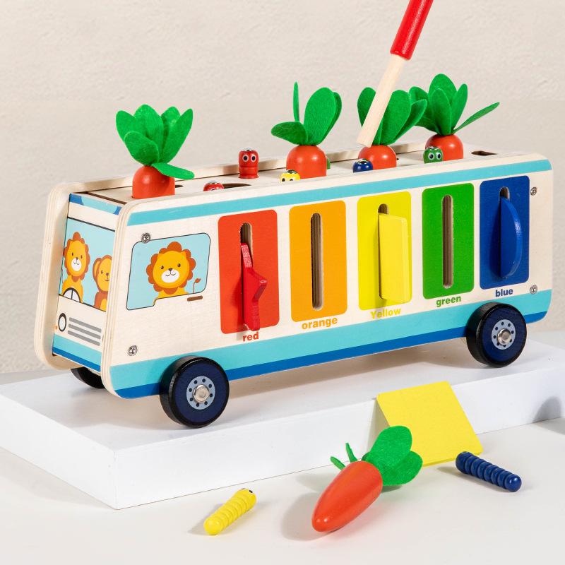 

Early Learning Carrot Shape & Color Recognition Puzzle for Kids