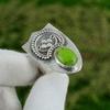 Mothers Day Sale 925 Sterling Silver Green Turquoise Gemstone New Stackable Ring