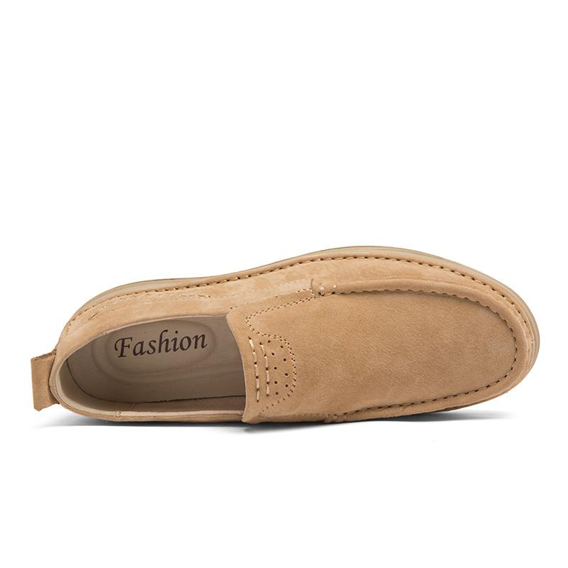Men's Casual Leather Shoes Business Loafers Moccasin Breathable Slip On Boat Soft Driving Shoes