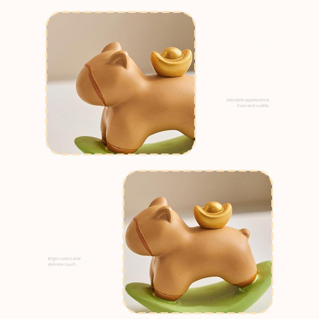 Rocking Horse Figurine Desktop Resin Creative Decorative Statue for Office