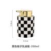 Bathroom Supplies Ceramic Emulsion Bottle Square Soap Dispenser Shower Gel Bottle Shampoo Press Bottle Bathroom Decoration 350ML