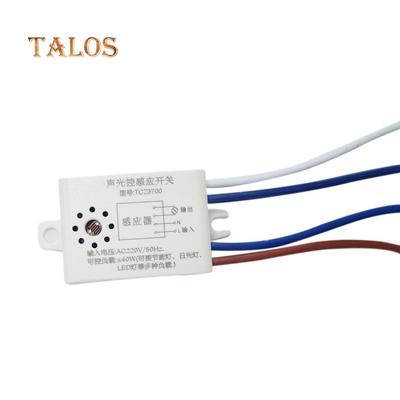 220V Otomatik AÇIK/KAPALI Ses/Ses ve Işık Kontrolü Sensör Dedektörü LED Lamba Anahtarı Elektronik