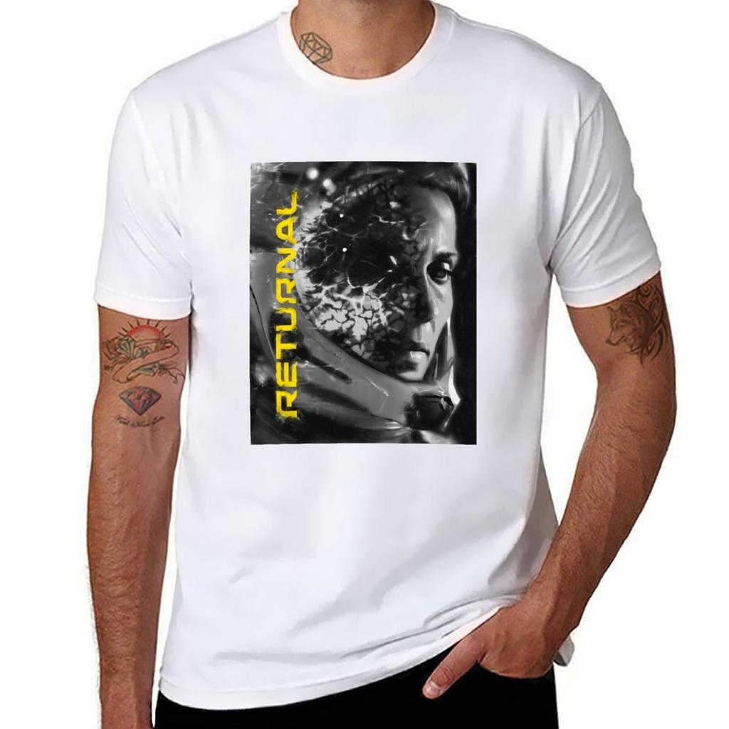 Returnal Spielkunst T-Shirt Übergröße Trainings Kurzarm Top