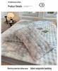 Luxurious Faux Rabbit Fur Bed Skirt & Velvet Mattress Protector