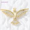 18K Gold Plated Brass Heart Wings/Bird/Dragonfly Charms Pendants For Jewelry,Decorative Pendants,DIY Necklace Making Supplies
