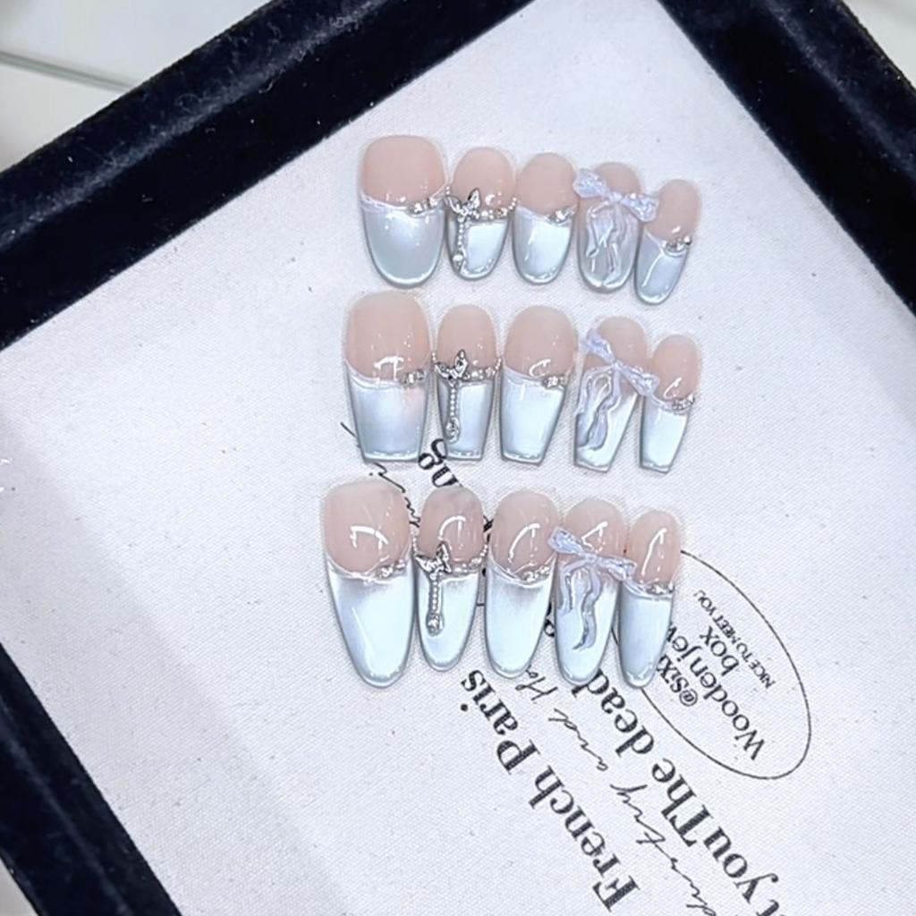 Pure Hand-wearing Armor New Style Sea Salt Elf Three-dimensional Butterfly Wear Armor Cat Eye Nail Art Patch