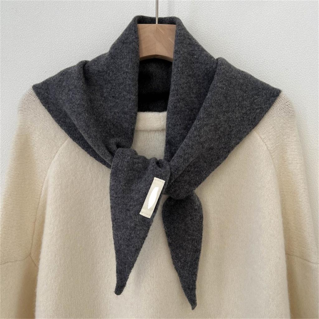 Knitted Triangular Scarf For Women,Shawl Head Scarf, Lightweight Soft Warm Neck Warmer For Women