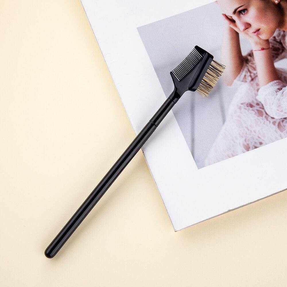 Wimpernkamm, doppelköpfiger Augenbrauenkamm, Augenbrauenpinsel, Make-up-Bürstenkopf, kämmen Sie die gesamten Augenbrauen, reparieren Sie den Augenbrauenpinsel