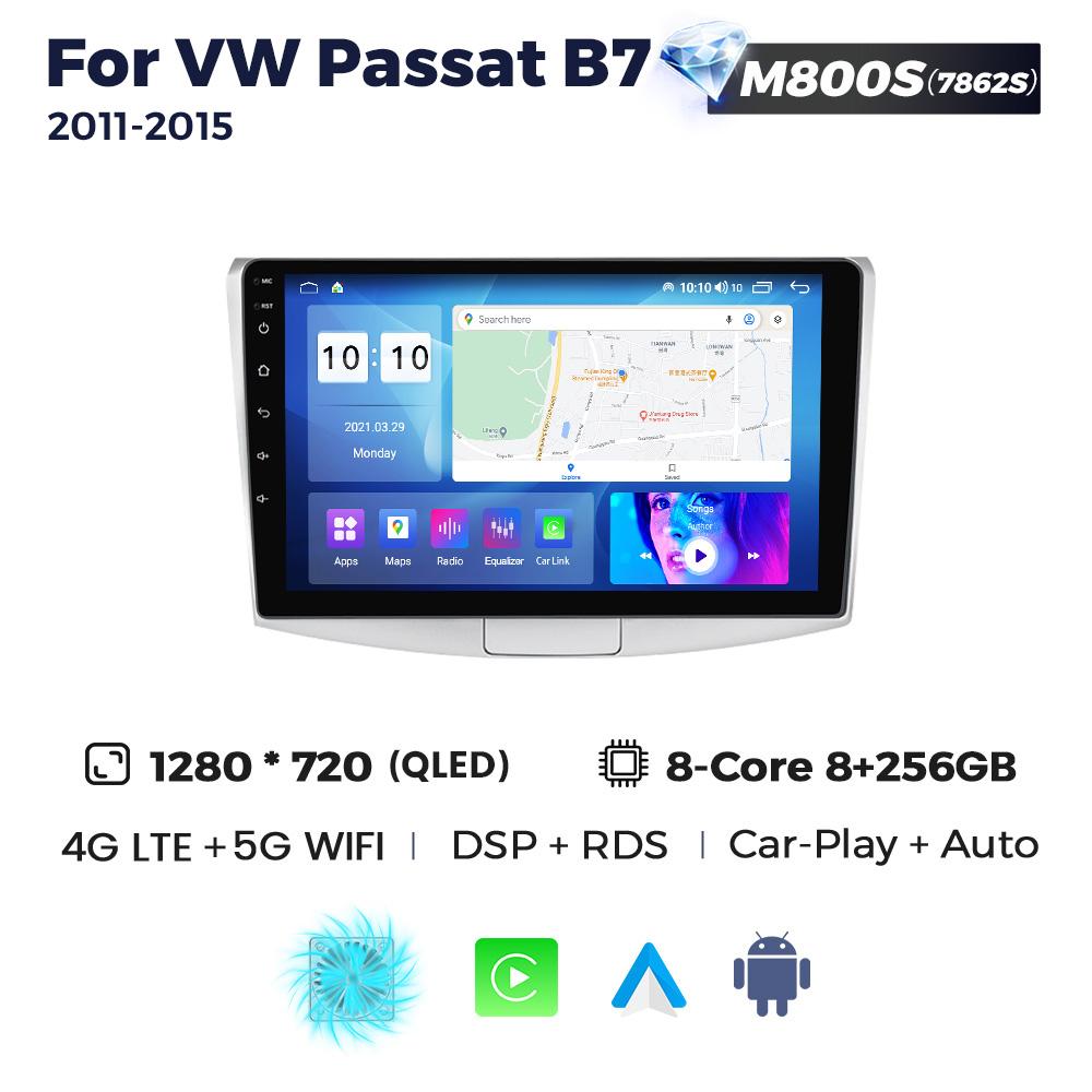 Navifly GPS Android Radio Auto All In One Pentru Volkswagen VW Passat B6 B7 CC Magotan 2011-2015 Player Multimedia 2 Din Unitate Principală