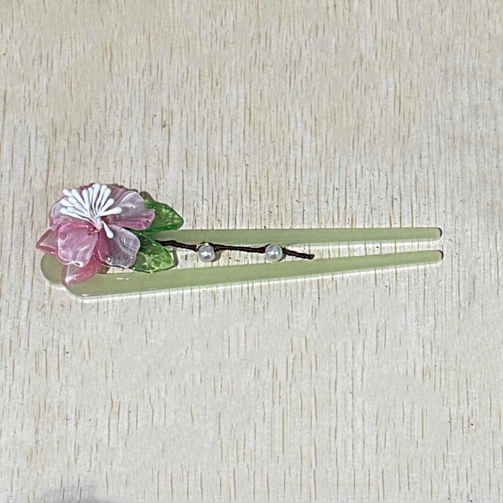 Chinese Style U Shape Hairpin Flower Hanfu Headwear Retro Chinese Style Hair Stick  Women