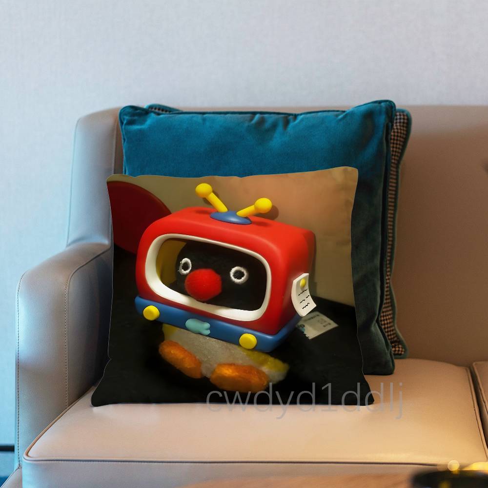 PPINGU Pingu Cute Pillow Case Cover Square Sofa With For Pattern Comfortable Cushion suitable Of Room