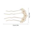 Luxurious Pearls Hairpin Hair Pins Girl Birthday Party Elegant Pageant Flower Crystal Girl Wedding Costume Headwear