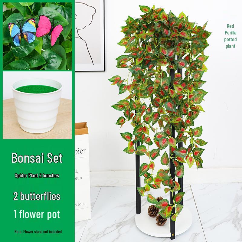 Potted Artificial Pothos Hanging Vine Greenery for Indoor Decoration