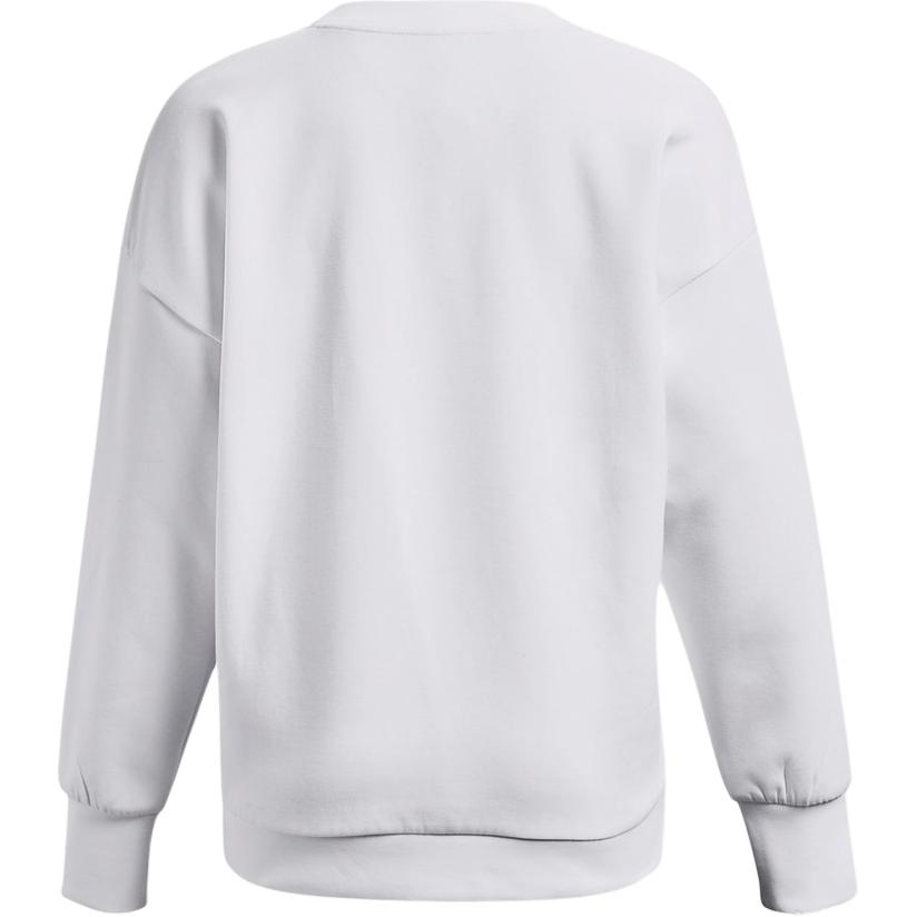 Under Armour Letter Print Training Comfortable Loose Long Sleeve Sweatshirt Women sweatshirt White 1374465-100