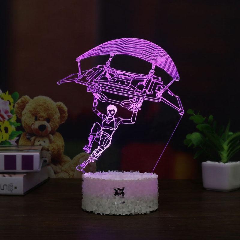 3d Led Lamp Night Light 7 Color Usb Touch Table Desk Lamp Art Kid Gift