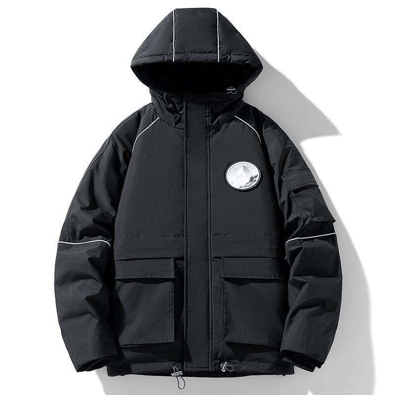 Winter Short Down Jacket Men's Cold-proof and Wind-resistant Wear-resistant Jacket Men and Women's Couples Universal Tops