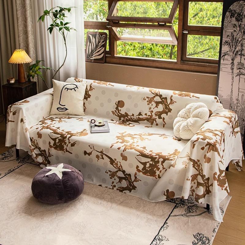 

Китайская картина тушью, ветер, лед, шелк, диванное полотенце, летний чехол для дивана, пылезащитный чехол, подушка для сиденья для лета, цельный тканевый чехол для дивана 180*130cm