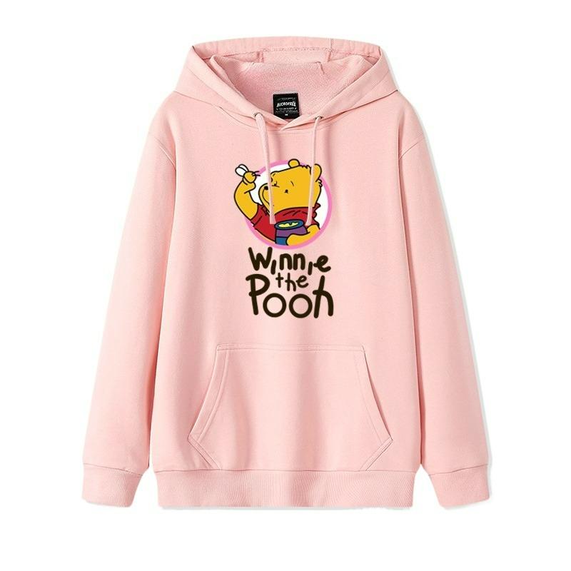 Winnie The Pooh Hoodie Pullover Women's Disney Clothes 202 New Winnie The Pooh Autumn and Winter Couples Casual Versatile Coat