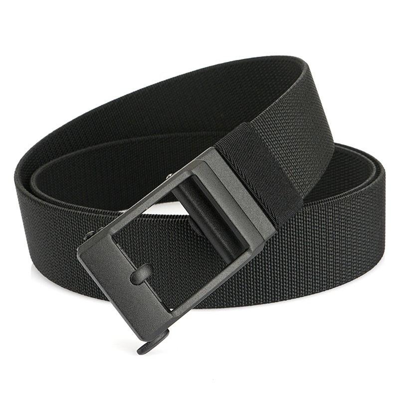 TUSHI Men s Elastic Automatic Buckling Belt Comfortable Breathable Sweat-free Outdoor 120cm чёрный