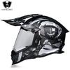 Full Face Motorcycle Helmet With Dual Visors Off-Road Rally Highway Riding Unisex All-Season ABS S M L XL