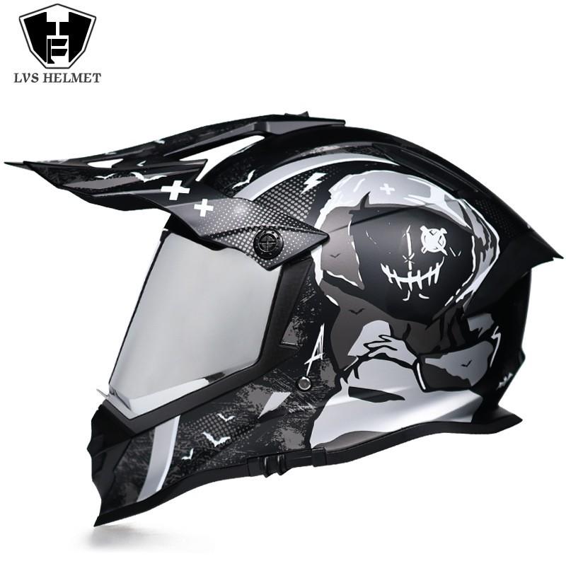 Full Face Motorcycle Helmet With Dual Visors Off-Road Rally Highway Riding Unisex All-Season ABS S M L XL