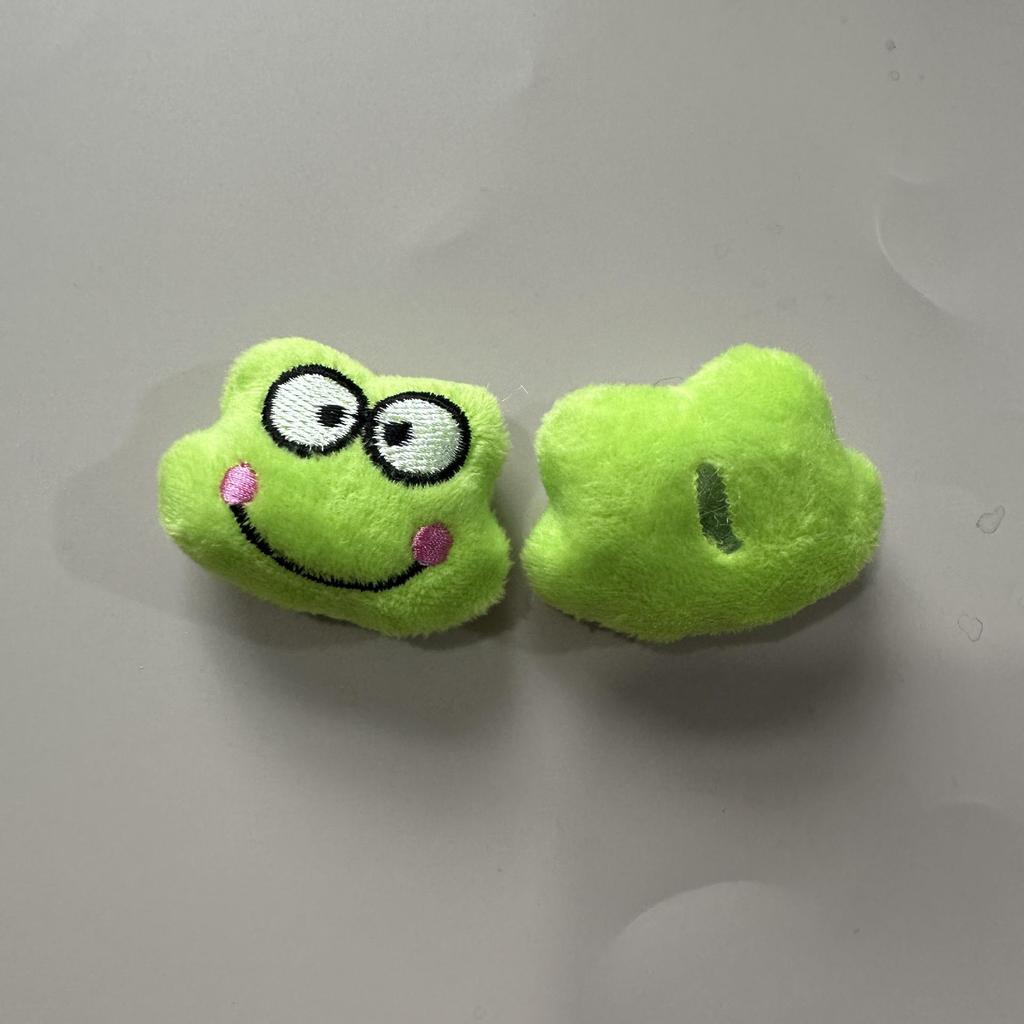 Cute Cartoon Plush Frog Doll Bag with Accessories & Brooches