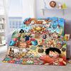 One Piece Flannel Blanket Soft Plush Warm Lightweight Throw for Bed Sofa Couch Cozy Winter Travel Home Decor Gift Idea -QJY