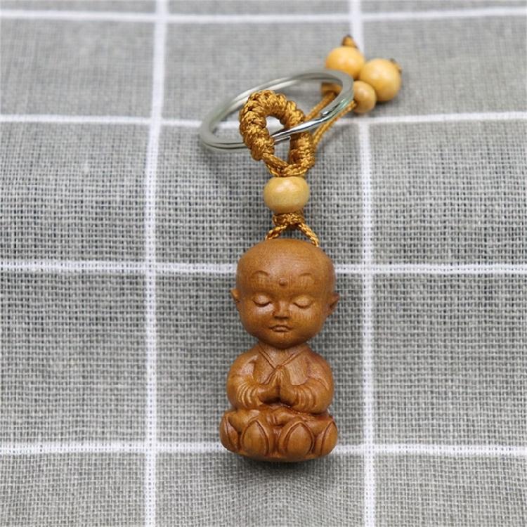 Versatile Buddhas Pendant Keychain Wealth Luck Keyring for Everyday Use