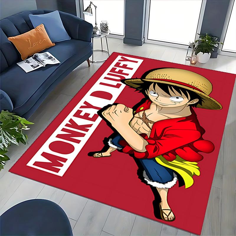 1pc Adventure Straw Hat Carpet Rug for Bedroom Living Room Decor Sofa Home Game Area Rug Non-slip Floor Mat. D7270154