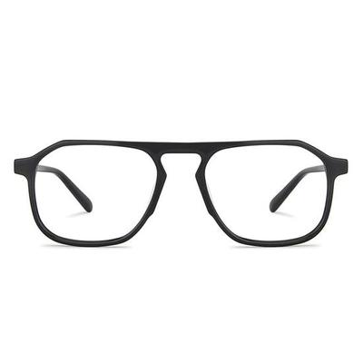 John Jacobs Blu Cut & Antireflex Nullstärke Computerbrille | Vollrand Rechteckige Form | Für Männer & Frauen | Weit | JJ E13346