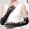 2 Stück Blumen-Spitzen-Fingerlose Handschuhe Tanzpartys Überschuhe Ärmel für Hochzeiten und Veranstaltungen