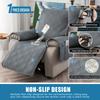 Waterproof Recliner Cover, Non-slip Recliner Cover with Pockets, Pet Scratch-proof Sofa Cover, Washable Furniture Protective Film, Easy To Install