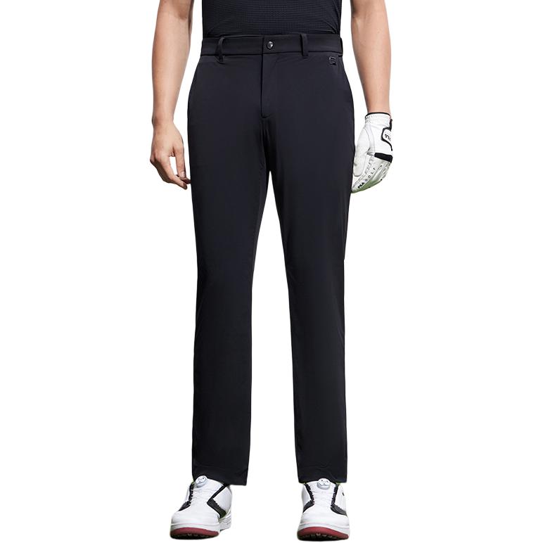FILA Inspiration Series Solid Color Golf Woven Casual Pants Men Bottoms Deep-Black A11M325806F-BK