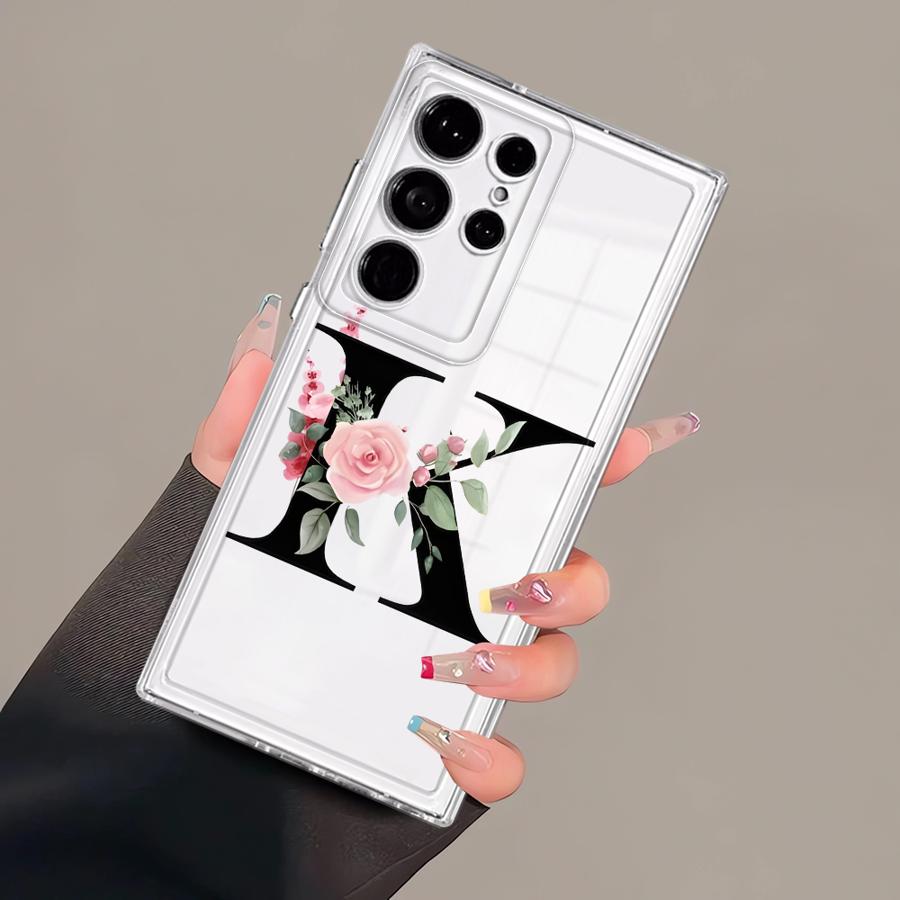 

Чехол для Samsung Galaxy S26 S23 Ultra S24 S22 FE S25 Edge Note 20 Ultra 10 S20 Plus S21 Чехол для телефона Цветочные буквы Galaxy S25