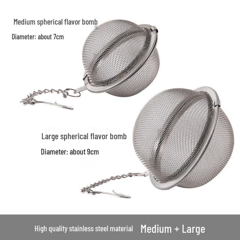 Шарики-инфузеры для специй Chang Bao Sen из нержавеющей стали (2-Pack)