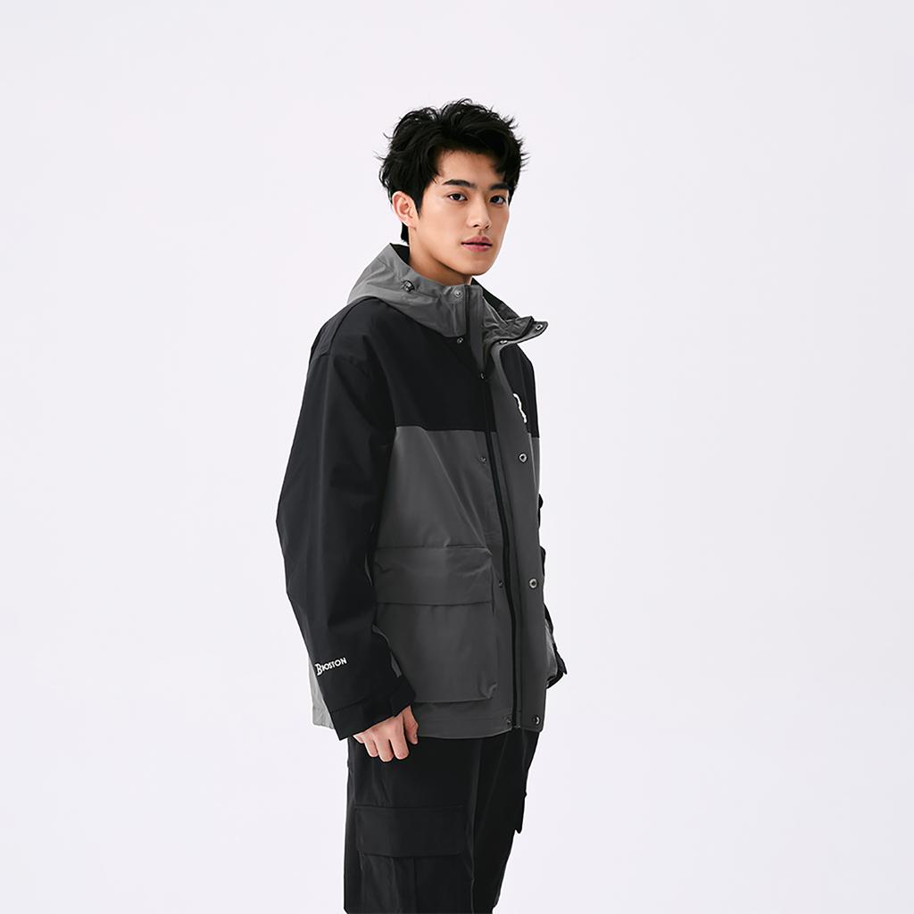 New MLB Boston Red Sox Basic Collection SS25 Windproof Jackets & Coats Unisex Dark Charcoal Gray 3AWJB0551-43CGD