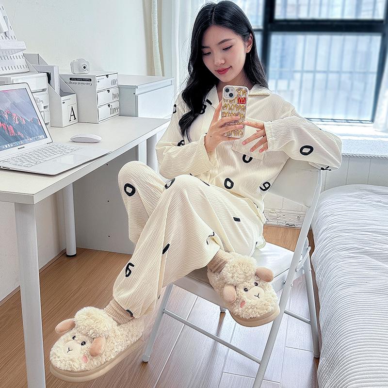 Baumwollpantoffeln Winter Zuhause Innenbereich Niedliche Schuhe Samt Warm Baumwolle Mopp Rutschfest Dicksohlige Pantoffeln