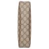 Gucci Borsa a Spalla GG Marmont in Tela con Ciondolo Fragola, Beige Marrone Pelle, Striscia Web, per lo Shopping Quotidiano 735132-FABLE-9442